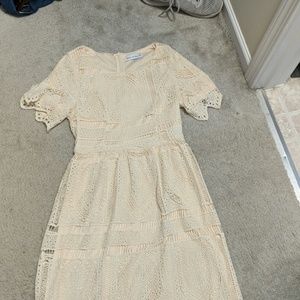 Cream lace dress